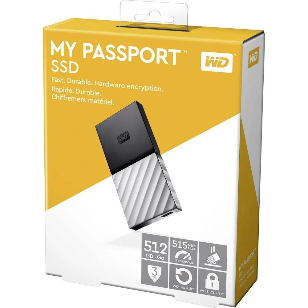 Ssd extern wd 2.5 512gb my passport usb3.1 compatibil cu Wd - 1