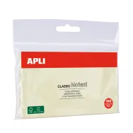Notite adezive apli 125x75 mm 100 file galben polybag Apli - 1