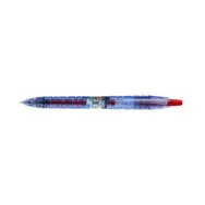 Roller cu gel pilot b2p corp plastic transparent varf 0.7 mm rosu  - 1
