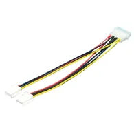Cablu alimentare logilink adaptor molex (t) la 2 x molex 3.5 (m) cp0002 (include tv 0.06 lei) Logilink - 1