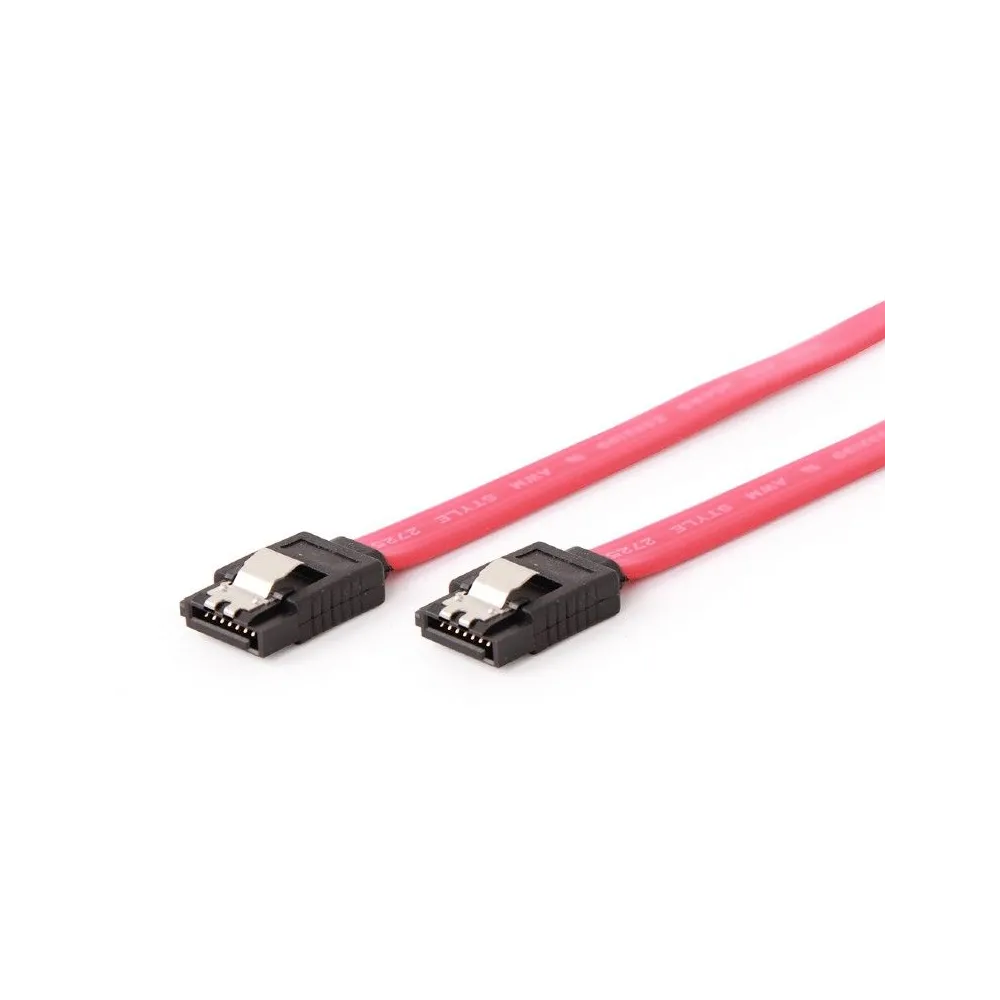 Cablu date gembird s-ata 3 (t) la s-ata 3 (t) metal clips 10cm cc-satam-data-0.1m (include tv 0.06 lei) Gembird - 1