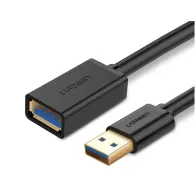 Cablu usb ugreen prelungitor us129 usb 3.0 (t) la usb 3.0 (m) conectori auriti 3m negru 30127 (include tv 0.18lei) - 69573038 Ug