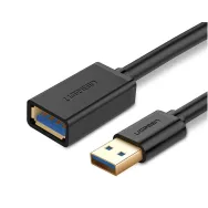 Cablu usb ugreen prelungitor us129 usb 3.0 (t) la usb 3.0 (m) conectori auriti 3m negru 30127 (include tv 0.18lei) - 69573038 Ug