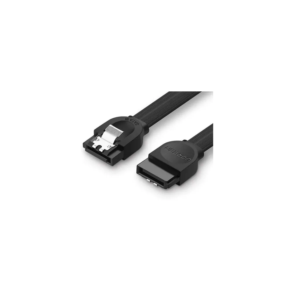 Cablu de date ugreen us217 sata 3(t) la sata 3(t) 0.5m negru 30796 (include tv 0.06 lei) - 6957303837960 Ugreen - 1