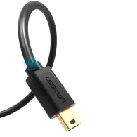 Cablu usb ugreen us132 usb 2.0 (t) la mini-usb (t) 5 pin 1m conectori auriti negru 10355 (include tv 0.06 lei) - 695730381355 Ug