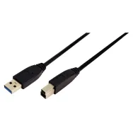 Cablu usb logilink usb 3.0 (t) la usb 3.0 type-b (t) 1m black cu0023 (include tv 0.06 lei) Logilink - 1
