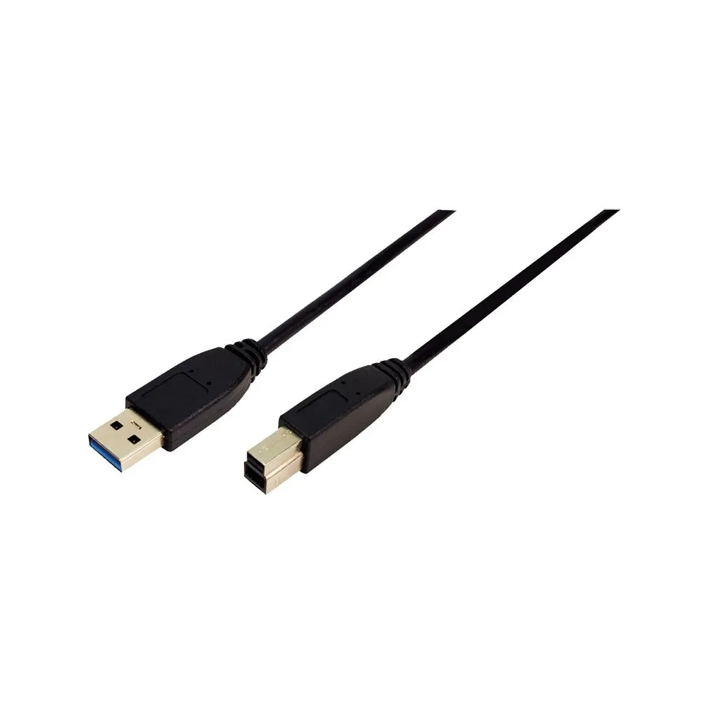Cablu usb logilink usb 3.0 (t) la usb 3.0 type-b (t) 1m black cu0023 (include tv 0.06 lei) Logilink - 1
