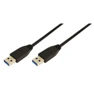 Cablu usb logilink usb 3.0 (t) la usb 3.0 (t) 2m black cu0039 (include tv 0.06 lei) Logilink - 1