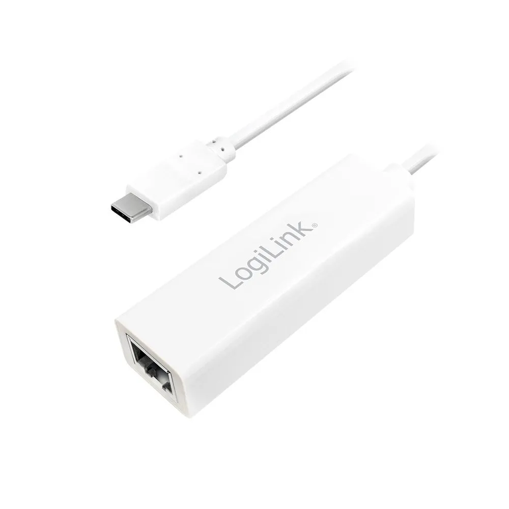 Cablu usb logilink adaptor usb 3.2 type-c (t) la rj45 (m) 14cm 10/100/1000 mbit/s alb ua0238 (include tv 0.06 lei) Logilink - 1