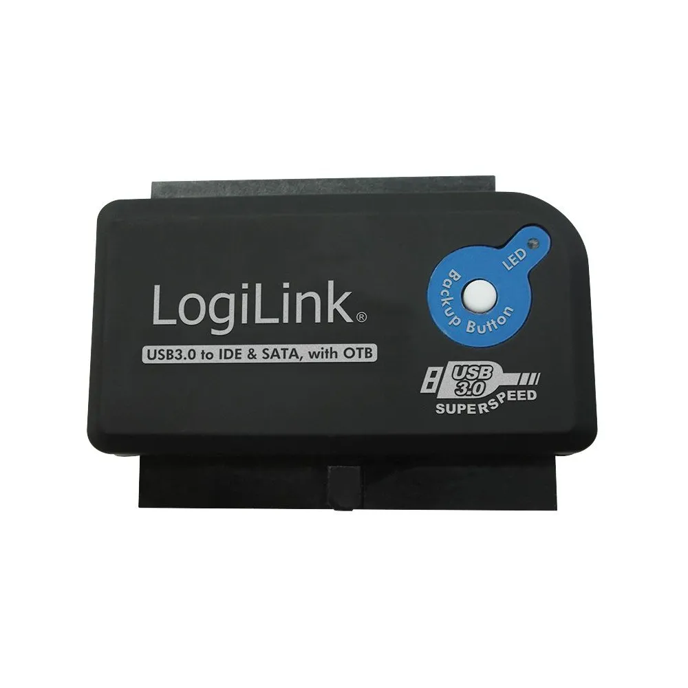 Adaptor usb logilink usb 3.0 (t) la ide (m) ori s-ata (m) adaptor usb la unitati 2.5/3.5 functie otb negru au0028a (include t Lo
