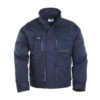 Jacheta tercot 245 g/mp bluemarin marime xxxl cu mansete reglabile si fermoar ascuns  - 1