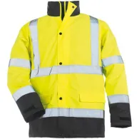 Jacheta impermeabila roadway hi-viz galben cu bleumarin marime xxl  - 1