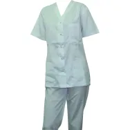 Costum medical tercot alb marimea s Fara marca - 1