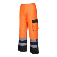 Pantaloni hivis contrast captusiti portocaliu/negru xl Portwest - 1
