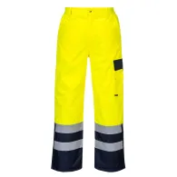 Pantaloni hivis contrast captusiti portocaliu/negru m Portwest - 1