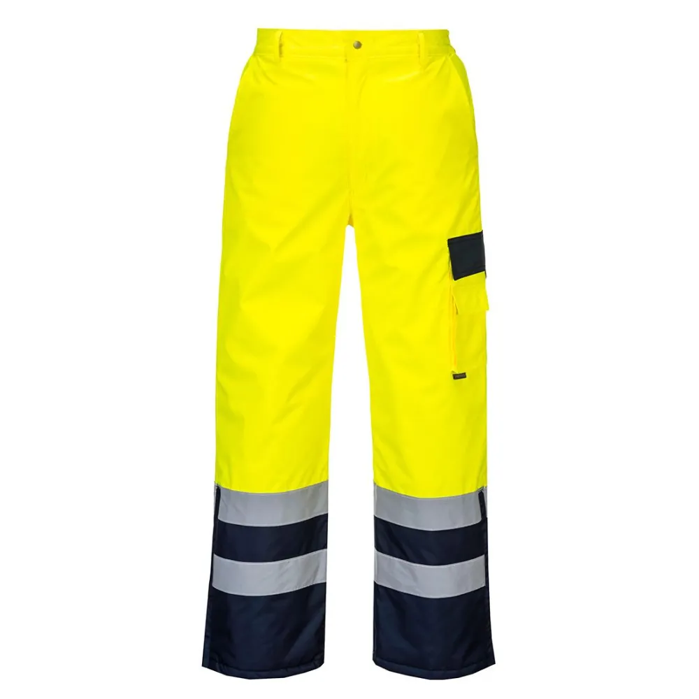 Pantaloni hivis contrast captusiti portocaliu/negru m Portwest - 1