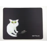 Mouse pad serioux model cat and mice msp02 suprafata textila Serioux - 1