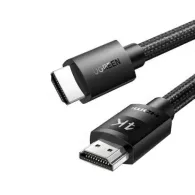 Cablu video ugreen hd119 hdmi (t) la hdmi (t) rezolutie maxima 4k uhd (3840 x 2160) la 60 hz braided 1m negru 30999 (include  Ug