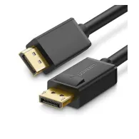 Cablu video ugreen dp102 dp (t) la dp (t) rezolutie maxima 4k uhd (3840 x 2160) la 30 hz conectori auriti 2m negru 10211 (inc Ug