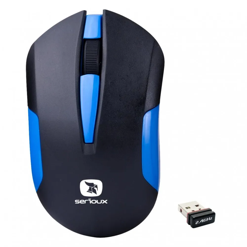 Mouse serioux wireless drago 300 1000dpi albastru baterie aa inclusa Serioux - 1