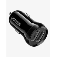 Incarcator auto ugreen ed018 2 x usb output 5v/4.8a max total output 24w pt. bricheta auto negru 50875 (include tv 0.8lei) -  Ug
