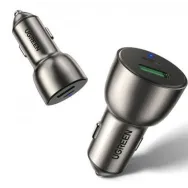 Incarcator auto ugreen cd213 1 x usb output 5v/3a si 1 x usb type-c output 5v/3a total output 42.5w pt. bricheta auto albastr Ug