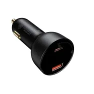 Incarcator auto baseus superme digital display pps quick charge 100w 1 x usb 5v/4.5a si 1 x usb type-c 5v/3a negru cczx-01 (i Ba