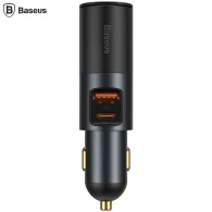 Incarcator auto baseus share together 1 x usb output 5v/3a 1 x usb type-c max 5v/3a si 1 x bricheta auto 60w total output 120 Ba