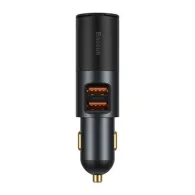 Incarcator auto baseus share together 2 x usb output 5v/3a 1 x bricheta auto total output 120w pt. bricheta auto gri ccbt-d0g Ba