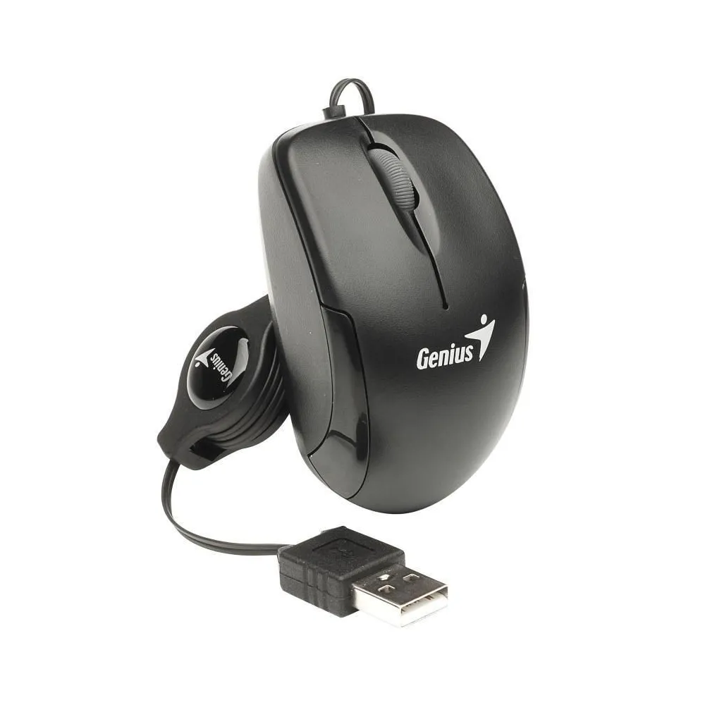 Mouse genius cu fir optic micro traveler v2 1200dpi negru Genius - 1