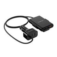 Alimentator auto adata usb x 4 usb quick charge cablu prelungitor pt. bricheta auto black acv0525-cbk (include tv 0.18lei) Adata