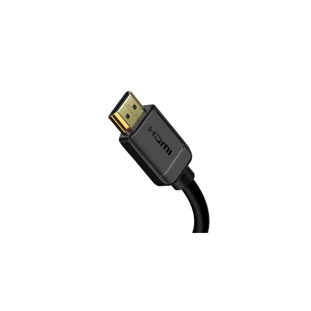 Cablu video baseus hd series hdmi (t) la hdmi (t) rezolutie maxima 4k uhd (3840 x 2160) la 60 hz conectori auriti 3m negru ca Ba