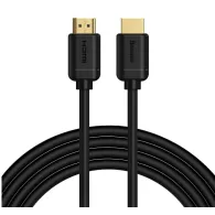 Cablu video baseus hd series hdmi (t) la hdmi (t) rezolutie maxima 4k uhd (3840 x 2160) la 60 hz conectori auriti 3m negru ca Ba