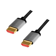 Cablu video logilink hdmi (t) la hdmi (t) 2.1 uhs 2m conectori auriti rezolutie maxima 8k (7680 x 4320) la 60 hz aluminiu neg Lo