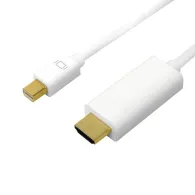 Cablu video logilink adaptor mini-displayport (t) la hdmi (t) 1m conectori auriti rezolutie maxima 4k uhd (3840 x 2160) la 30 Lo