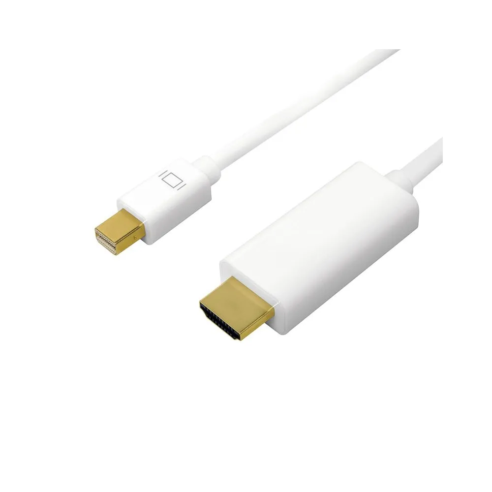 Cablu video logilink adaptor mini-displayport (t) la hdmi (t) 1m conectori auriti rezolutie maxima 4k uhd (3840 x 2160) la 30 Lo