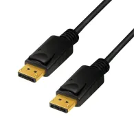 Cablu video logilink displayport (t) la displayport (t) 1m conectori auriti rezolutie maxima 8k (7680 x 4320) la 60 hz negru  Lo