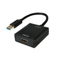 Cablu video logilink adaptor usb 3.0 (t) la hdmi (m) 10cm rezolutie maxima full hd (1920 x 1080) la 60 hz negru ua0233 (inclu Lo