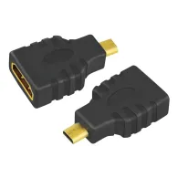 Adaptor video logilink micro-hdmi (type d)(t) la hdmi (m) conectori auriti rezolutie maxima 4k uhd (3840 x 2160) la 30 hz neg Lo
