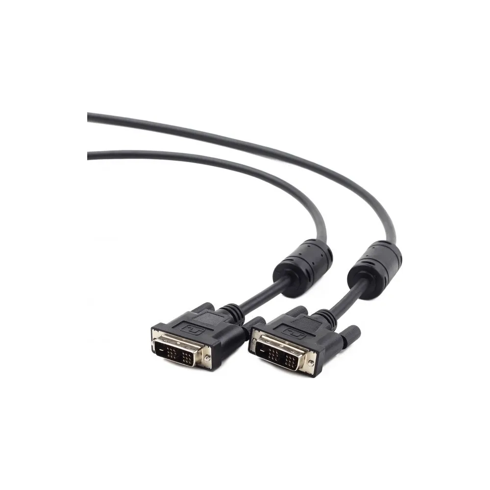 Cablu video gembird dvi-d sl (t) la dvi-d sl (t) 1.8m negru cc-dvi-bk-6 (include tv 0.8lei) Gembird - 1