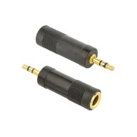 Adaptor audio gembird stereo (1 x 6.35 mm jack m la 1 x 3.5 mm jack t) negru a-6.35f-3.5m (include tv 0.06 lei) Gembird - 1