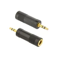 Adaptor audio gembird stereo (1 x 6.35 mm jack m la 1 x 3.5 mm jack t) negru a-6.35f-3.5m (include tv 0.06 lei) Gembird - 1