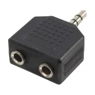Adaptor audio logilink 3.5mm stereo 3p. (t) la 2 x 3.5 stereo (m) logilink ca1002 (include tv 0.06 lei) Logilink - 1