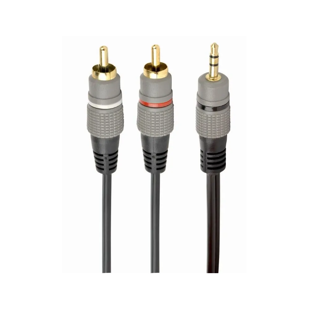 Cablu audio gembird stereo (3.5 mm jack la 2 x rca) 5m conectori auriti cca-352-5m (include tv 0.18lei) Gembird - 1