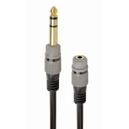 Adaptor audio gembird stereo (1 x 6.5 mm jack t la 1 x 3.5 mm jack m) 0.2m negru a-63m35f-0.2m (include tv 0.06 lei) Gembird - 1
