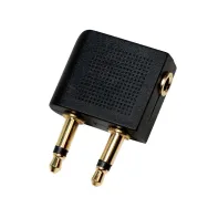 Adaptor audio logilink convertor stereo (2 x 3.5 mm jack t la 1 x 3.5 mm jack m) negru ca1089 (include tv 0.06 lei) Logilink - 1