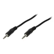 Cablu audio logilink stereo (3.5 mm jack t/t) 3m negru ca1051 (include tv 0.06 lei) Logilink - 1