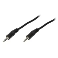 Cablu audio logilink stereo (3.5 mm jack t/t) 1m negru ca1049 (include tv 0.06 lei) Logilink - 1
