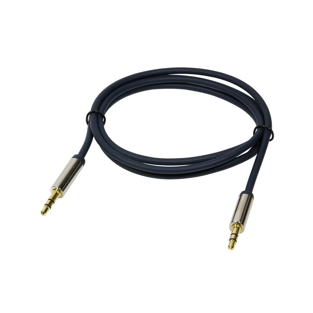 Cablu audio logilink stereo (3.5 mm jack t/t) 1.5m conectori auriti albastru ca10150 (include tv 0.06 lei) Logilink - 1