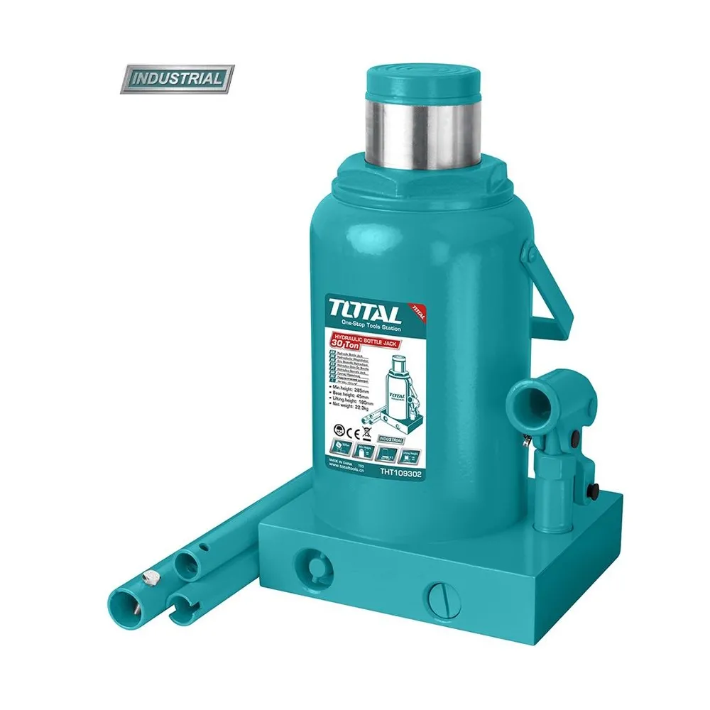 Total - cric hidraulic auto - butelie - 30t (industrial) Total - 1